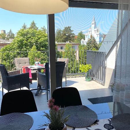 Atrium Apartman Heviz Mit Panoramaterrasse Und Tiefgarage Zewnętrze zdjęcie